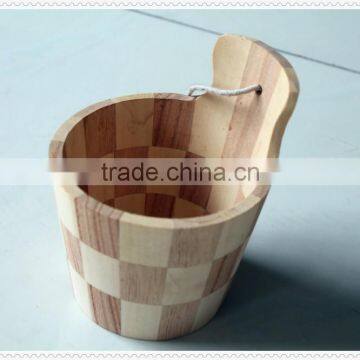 2015 High Quality Hot Sell Decorative Handmade Unfinished Wooden Barrel With Handle photo-6