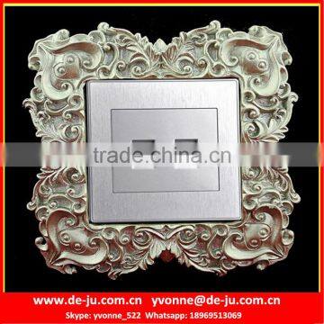 Silver Resin Home Switch Socket Frame Sticker