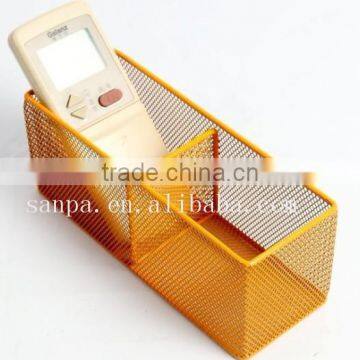 Hangzhou Wholesales 2 Compartments Metal Mesh Desk Storage/Desk Organizer photo-2