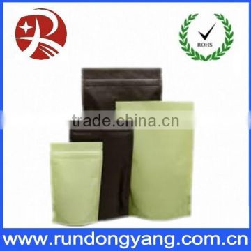 different sizes and colorful plastic coffee bag with valve