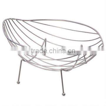 Metal Wire Fiower-shape Fruit Basket