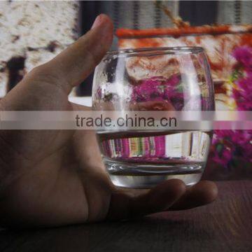 Egg Shape Clear Glass Drinking Cup for Red Wine and Whiskey photo-3