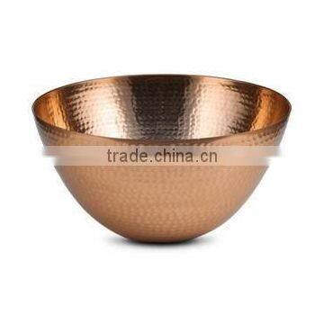 hammered copper plated long lasting bowl