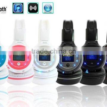 New Style Foldable with 3.5mm audio jack bluetooth headset with SD slot and FM