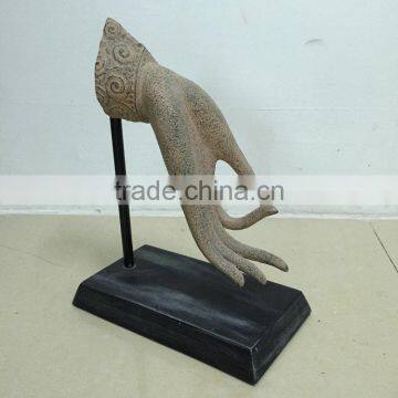 Polyresin hand art statue