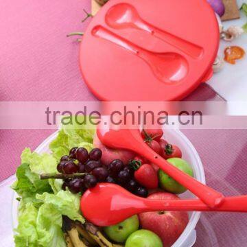 Plastic Transparent Salad Bowl /Wholesale Big Plastic Salad Bowl Set With Lid