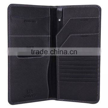 Embossing Leather Passport Holder with RFID Blocking