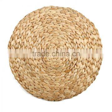 Round Natual Straw Weave Water Hyacinth Dinner Pad Mat Placemat Tablemat for Wedding photo-4