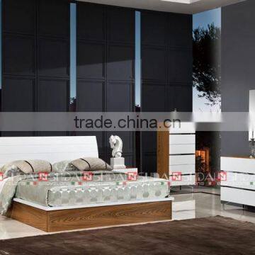 2016 New Arrival Modern Lift up Storage Bed Design and Cabinet Sets With Metal Legs photo-4