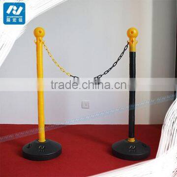 Water Filled Black color Base Plastic Rope Stanchion