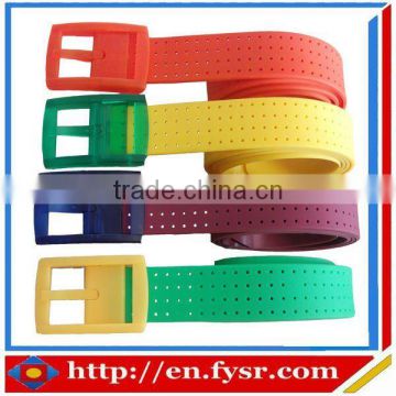 Factory Direct Sales Silicone colorful sport belt/men sport belts