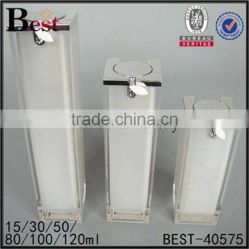 15ml 30ml 50ml Bottle Special Triangle Shape Gold Color Acrylic Body Lotion Bottle With Pump photo-6