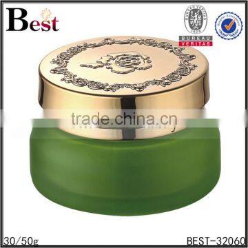 30g 50g Hot Products Skin Care Cream Green Glass Cosmetic Jar High Quality Empty Cosmetic Glass Jar China Suppliers Manufacture photo-4