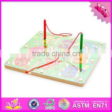 2017 New Products Kids Educational Toy Wooden Magnetic Color Maze W11H019 photo-2