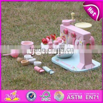 2017 New Products Children Pretend Play Wooden Toy Set Make a Cake W10D013 photo-2