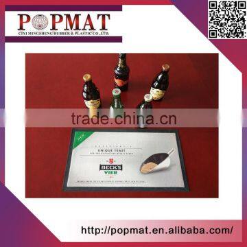 Eco-Friendly Non Woven Fabric Branded Rubber Beer Bar Mat With Logo photo-2