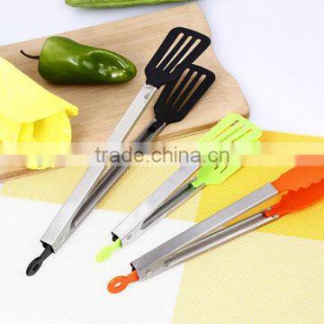 Black 12 Inch Non-slip Food Service Tongs Bread Tongs Wholesale photo-5