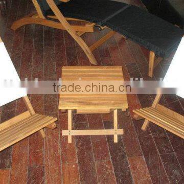 Hot Sale Foldable Wooden Folding Beach Chairs and Tables Garden photo-1