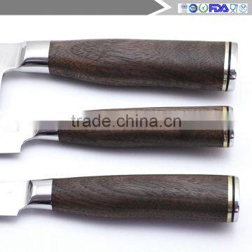 Japanese VG-10 Core and 67 Layer Damascus Steel Professional Kitchen Knife 3-Piece photo-5