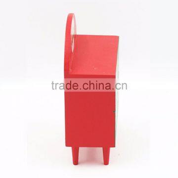 2017 4x2x5.5" Chritsmas Red/green Funny Wooden Children Toys Mini Dresser photo-2
