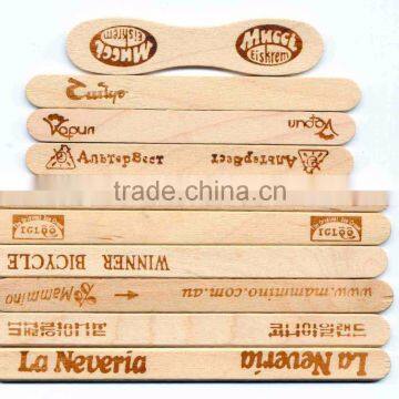 Hot Stamping Logo Engraved Popsicle Sticks