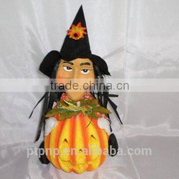 Paper Scarecrow With Pumpkin Face for Halloween Decoration photo-2