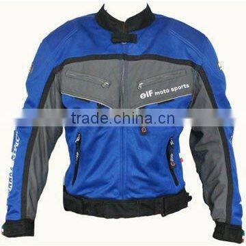 100% high quality polyester mesh fabric auto Customize classic high quality race car jackets