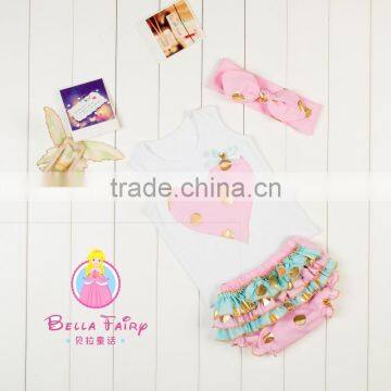 Hot Sale Bulk Super Cute Baby Valentine Boutique Outfit Sets Love Heart Baby Onesie Wholesale photo-6