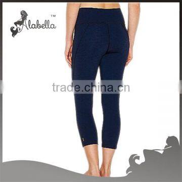 Womens Slim Promotional Capri Sonne Wholesale Fitness Pants photo-3