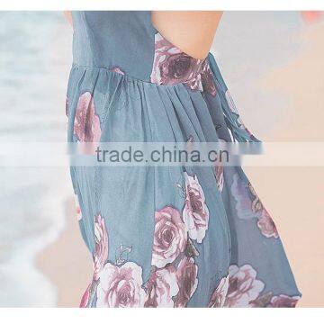 Maxnegio Beach Print Maxi Sexy Backless Summer Dresses photo-5