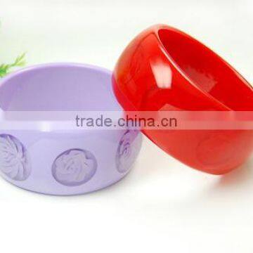 Nice bright color plastic bangle jewelry for women