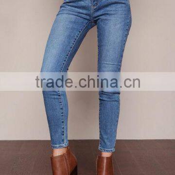 MGOO High Quality Spandex Women Hipster Blue Denim Jeans Fashion Skinny Shinning Muslim Pants photo-4