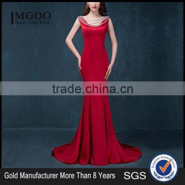 MGOO Custom Design OEM Evening Dress China Manufacturer Traditional Lady Wedding Dress Prom with Open Back Long 2069