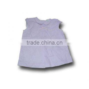 light purple poplin dots blouse for girls