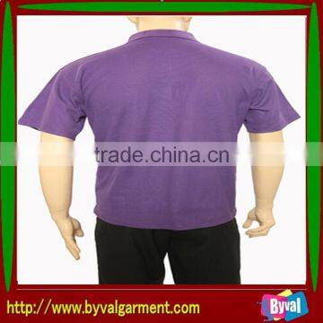 Wholesale Cheapest 200gsm Purple Pique Mesh USA Size Plain Classic Polo Shirt photo-6