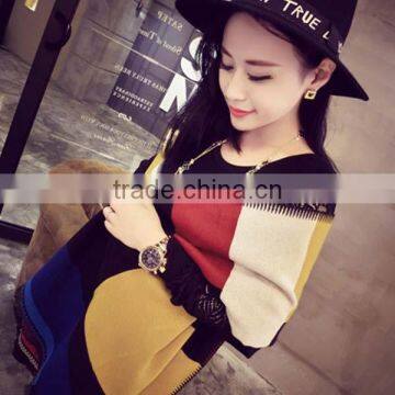 UK Wind 2017 Spring Girl Scarf International Catwalk Model Style Letters Imitated Cashmere Material Female Tippet photo-3
