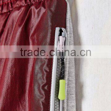 Mens Red and Grey Stitching Custom Jogger Sweatpants photo-2