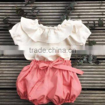 Floral Newborn Baby Romper Denim Shorts Outfit Clothing Set Kids Girl photo-2