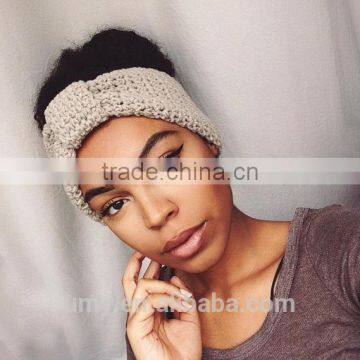 Handmade Crochet Ponytail Beanie Handband Hat photo-2