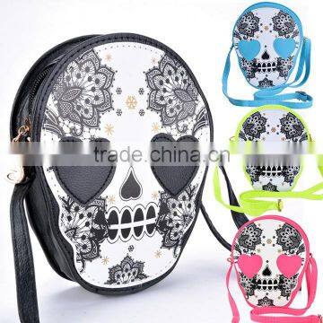 New Women's Fashion Bag Vintage Skull Bag Coin Purse Handbag Messenger Bags Shoulder Bags SV010148#