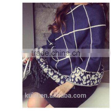 Korean Winter Warm Dual-purpose Cashmere Shawl Tassels All-match Lengthened Dancing Girl Pattern Scarves Wholesale photo-4