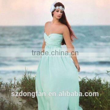 Women Maternity Grown Mint Bridesmaid Dress Pregnancy Clothing
