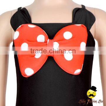 Fitness Cute Cartoon Character Strap Kids Flash Bow One Piece Little Girl Children Beach Clothes Swimwear photo-4