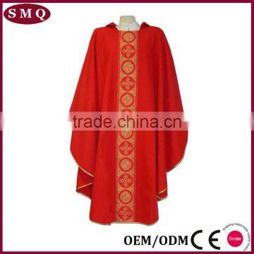 Green Color Catholic Preist Fiddleback Chasuble photo-4