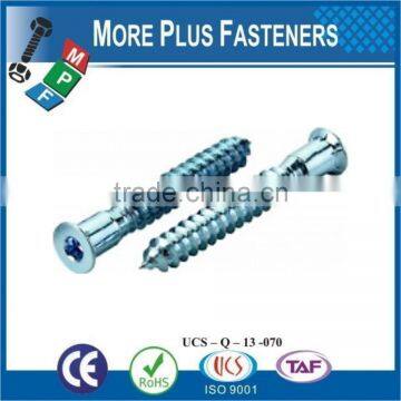 Made in Taiwan Flat Head Hi Lo Thread Special Furniture Confirmat Special Screw