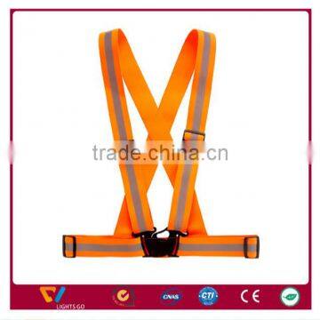 Polyester Reflective Belt / Waterproof Elastic Running Belt / Custom Firefighter Belt Buckle