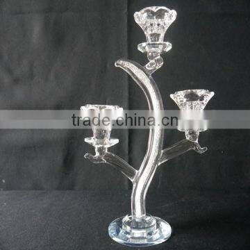 New Type Crystal Candle Holder Centerpieces Inside Have Small Diamond on Pillar photo-5