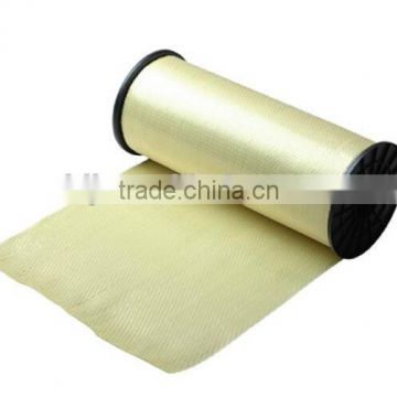 280g/sqm Aramid UD fiber fabric, aramid fiber fabric., undirectional aramid fiber cloth for construction