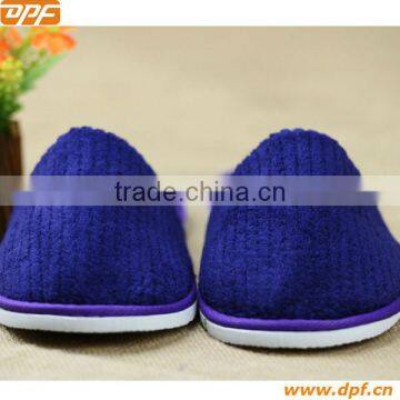 Professional Manufacturer unisex washable Black hem slippers hotel slipper