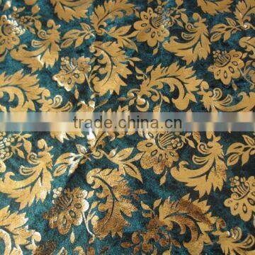 New Design 100 Polyester Middle East Fabric,polyester Woven Fabric, Hot Stamping Sofa Velvet,3th